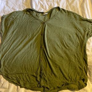 Green woman’s top